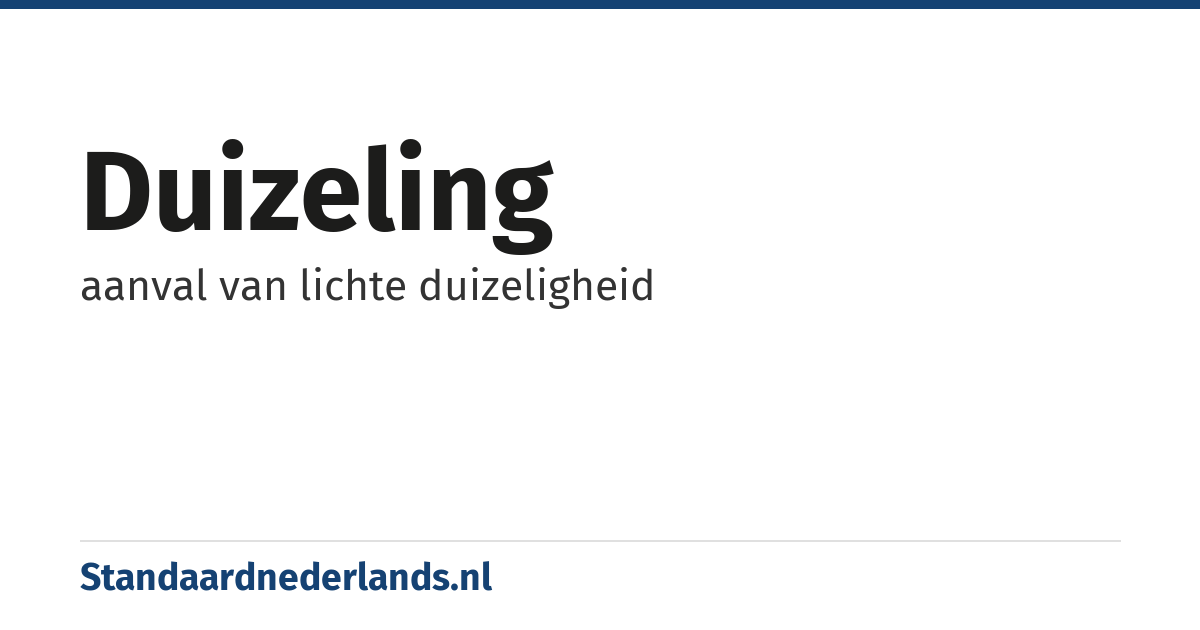 duizeling: aanval van lichte duizeligheid