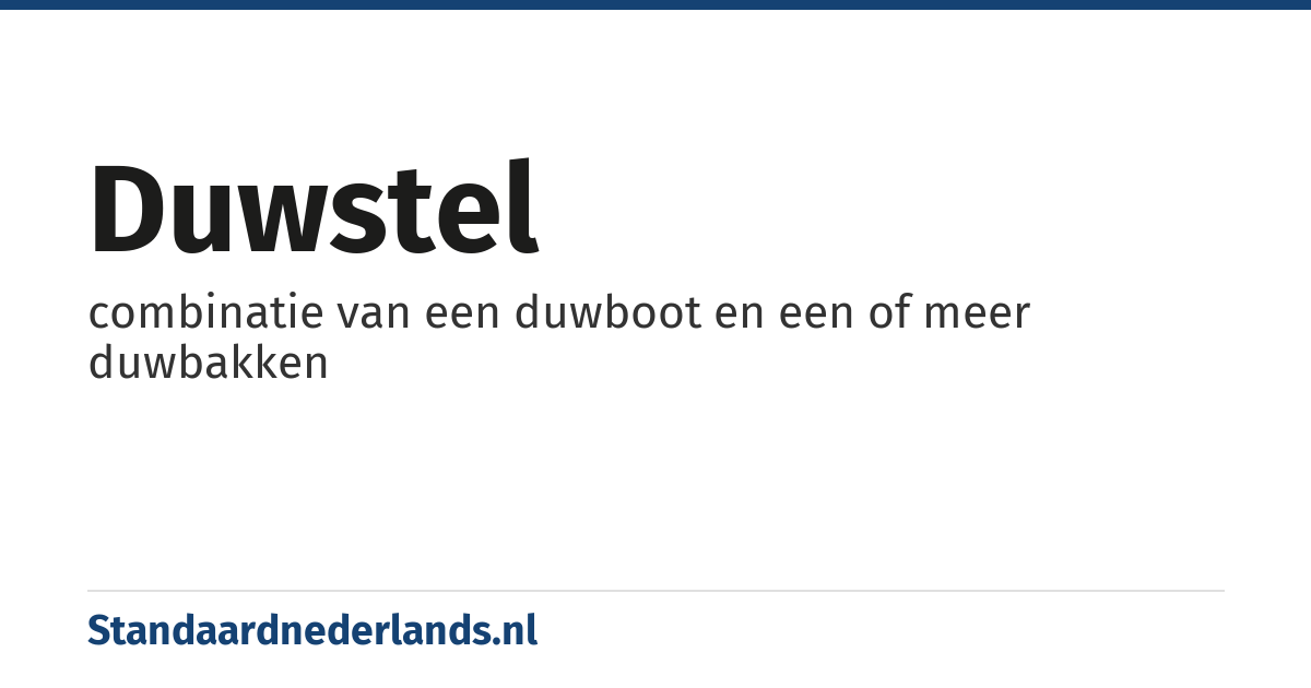 duwstel: combinatie van een duwboot en een of meer duwbakken