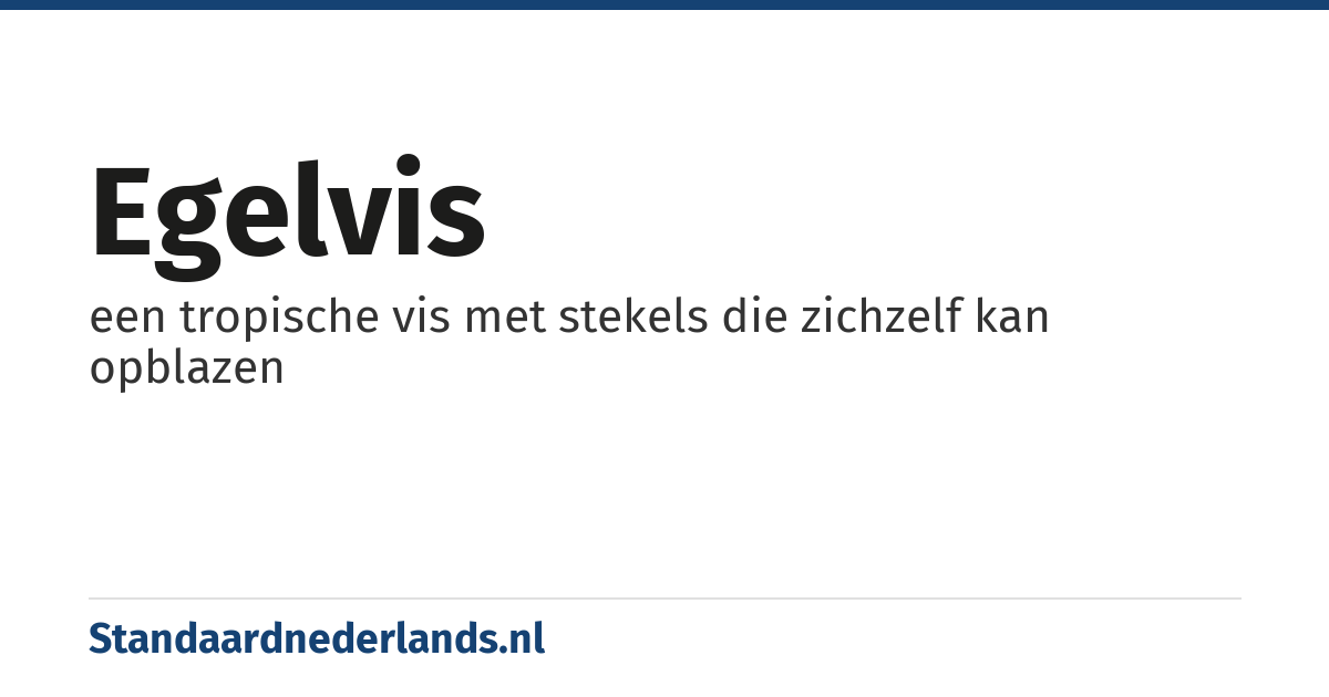 egelvis: een tropische vis met stekels die zichzelf kan opblazen