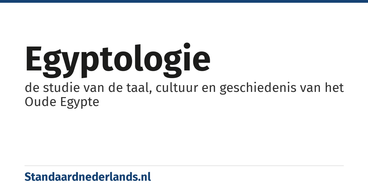 egyptologie: de studie van de taal, cultuur en geschiedenis van het Oude Egypte