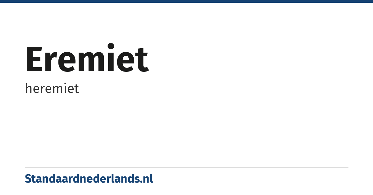 eremiet: heremiet