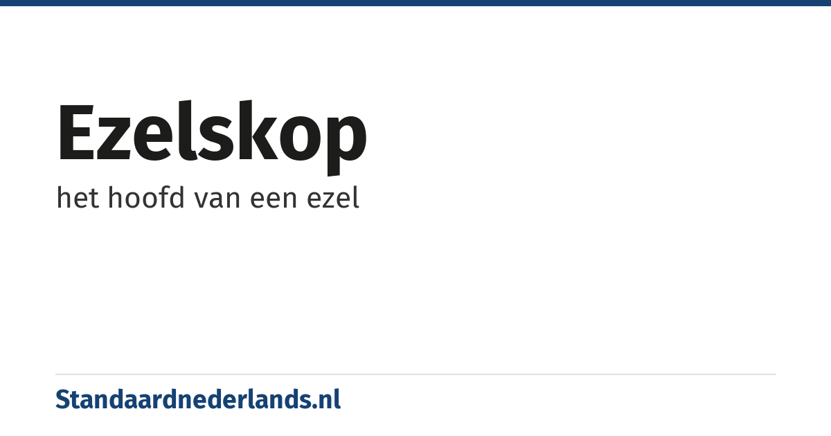 ezelskop: het hoofd van een ezel