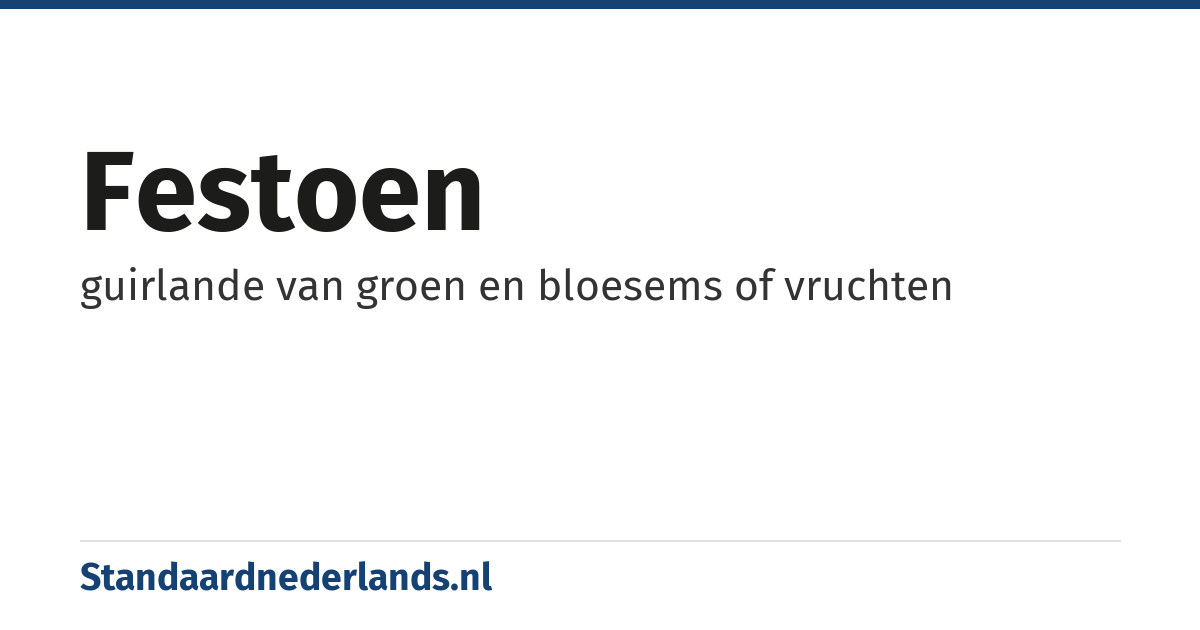 festoen: guirlande van groen en bloesems of vruchten