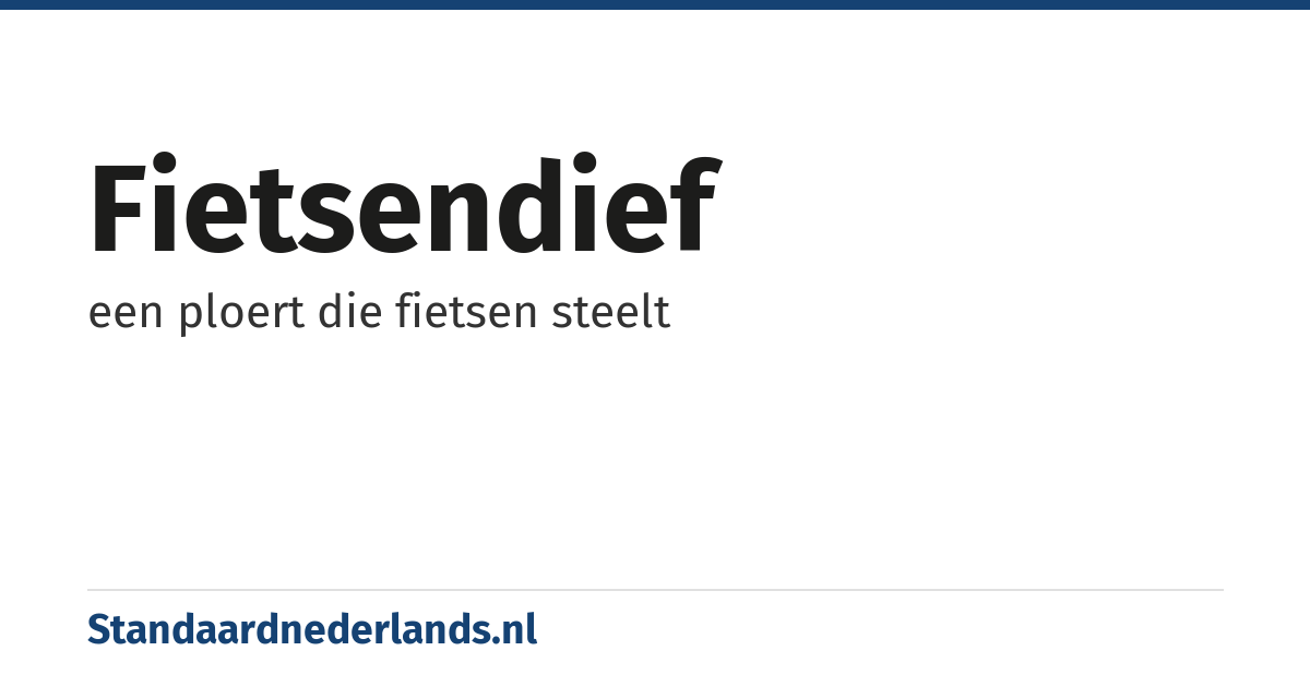 fietsendief: een ploert die fietsen steelt