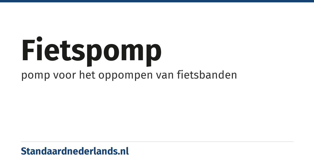fietspomp: pomp voor het oppompen van fietsbanden