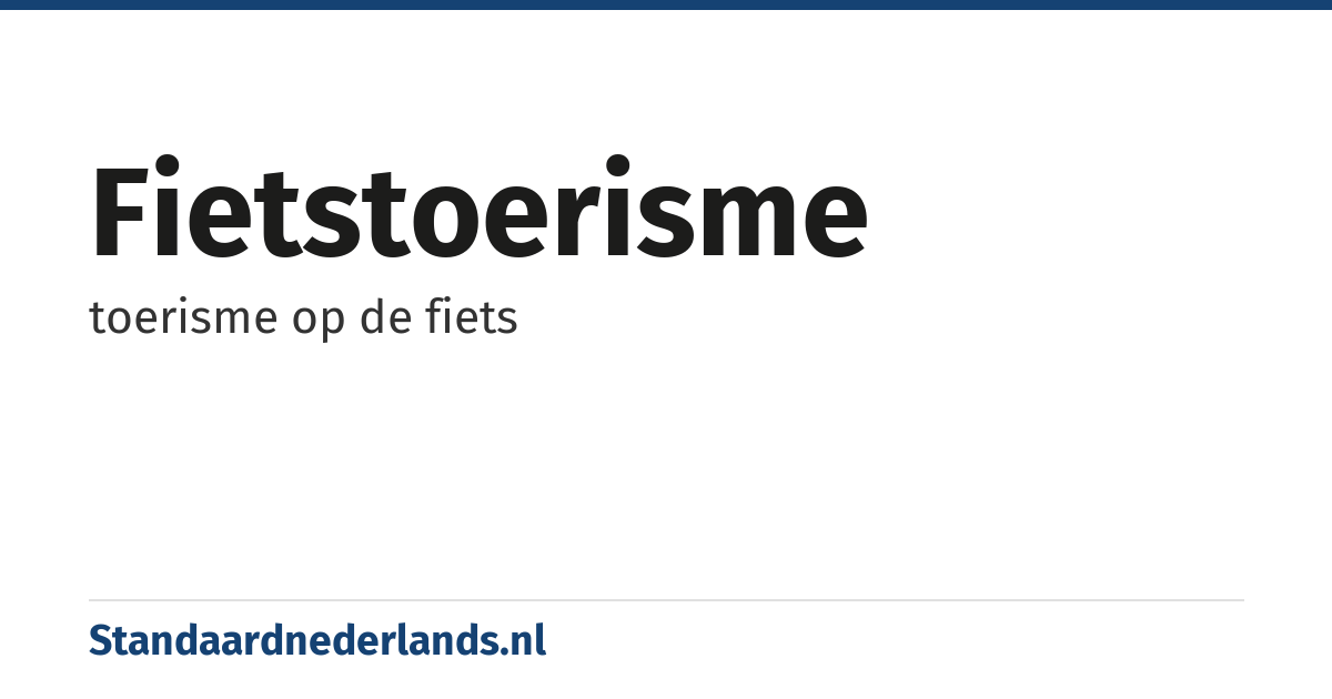 fietstoerisme: toerisme op de fiets