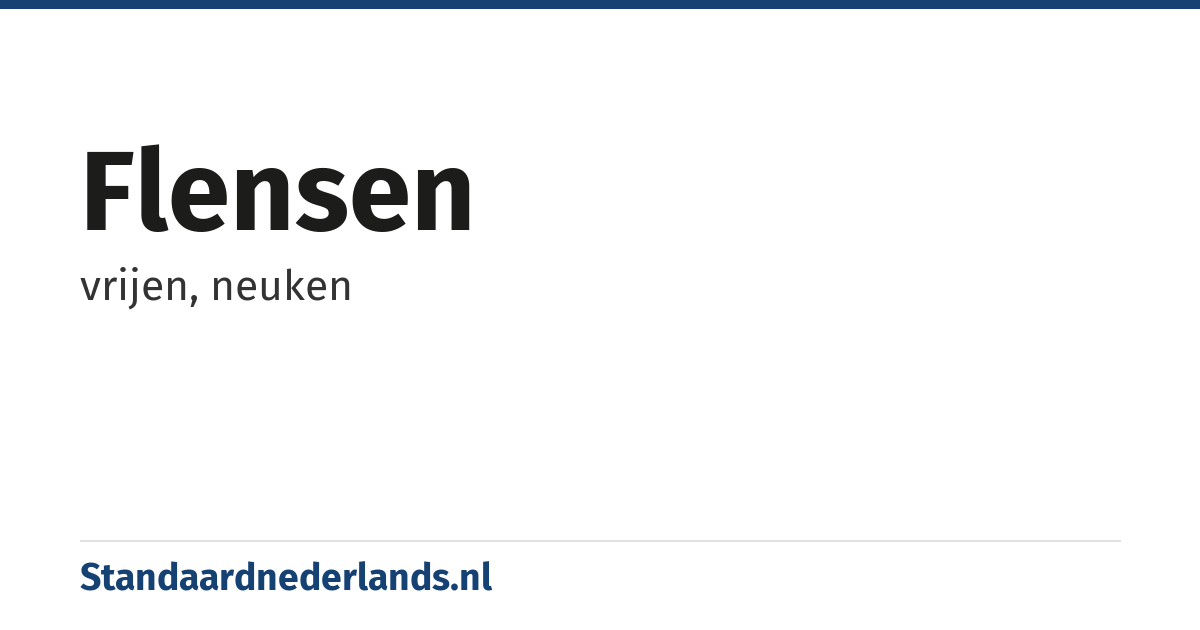 flensen: vrijen, neuken