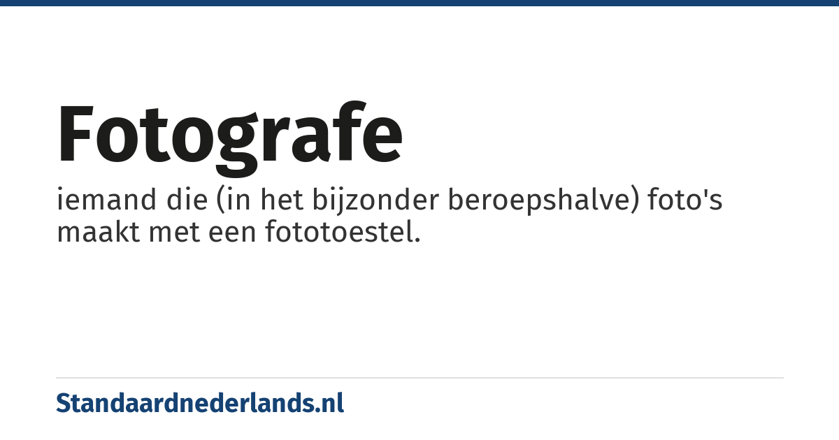fotografe: iemand die (in het bijzonder beroepshalve) foto's maakt met een fototoestel.