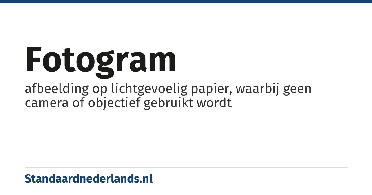 fotogram: afbeelding op lichtgevoelig papier, waarbij geen camera of objectief gebruikt wordt