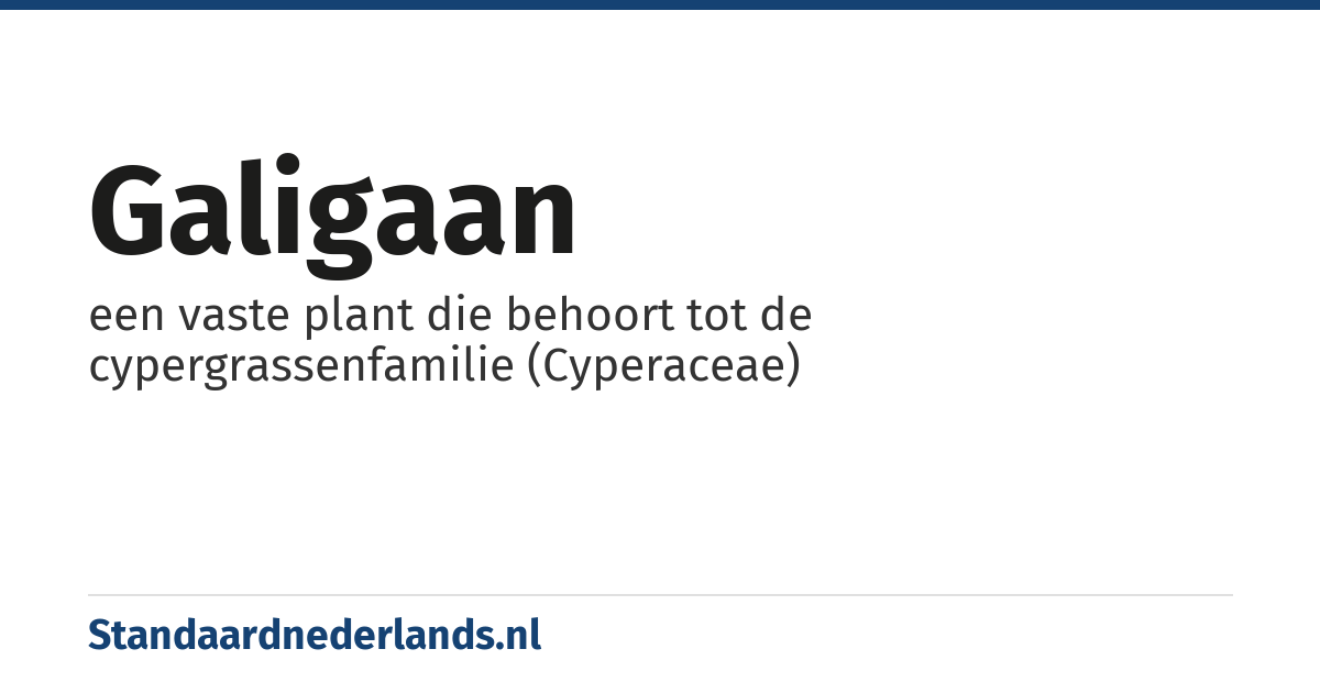 galigaan: een vaste plant die behoort tot de cypergrassenfamilie (Cyperaceae)