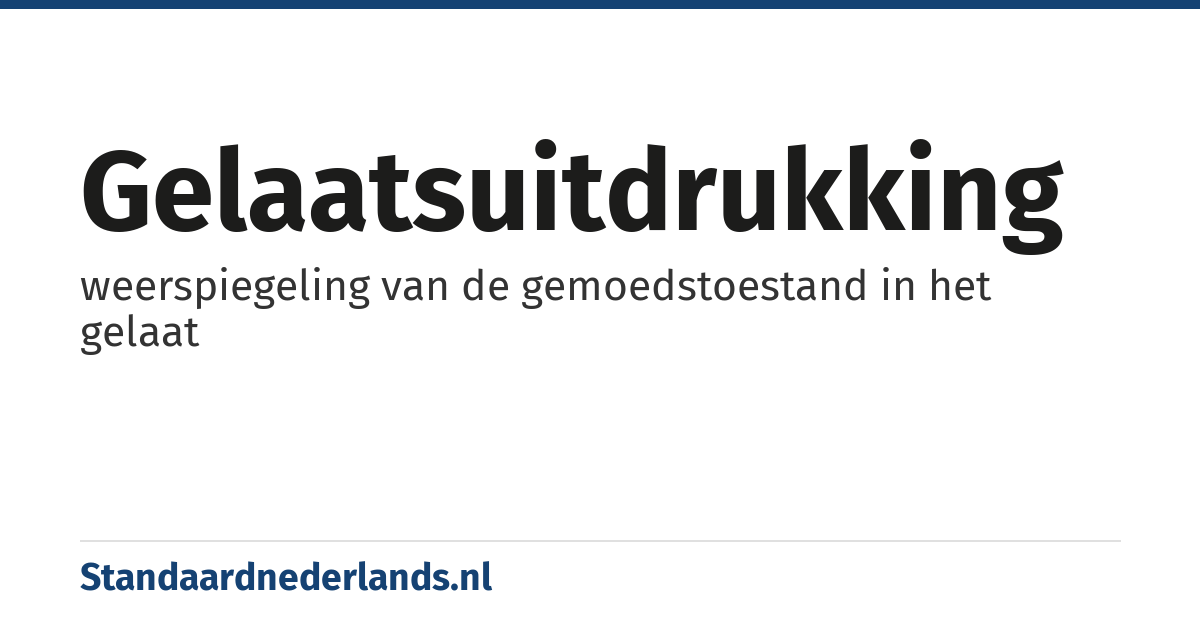 gelaatsuitdrukking: weerspiegeling van de gemoedstoestand in het gelaat