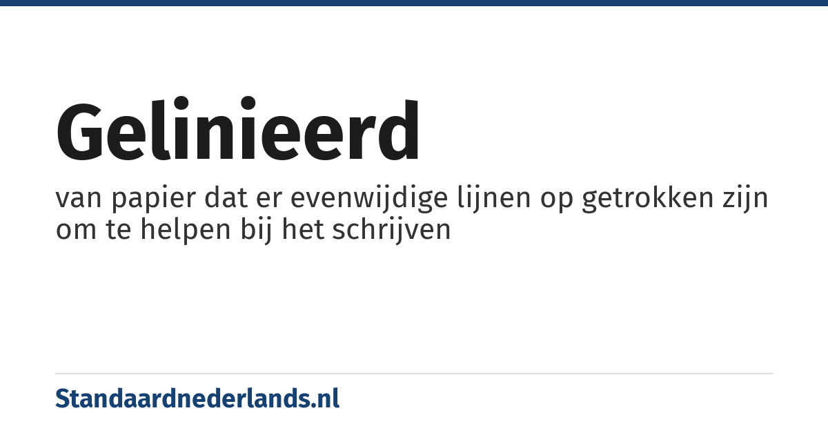 gelinieerd: van papier dat er evenwijdige lijnen op getrokken zijn om te helpen bij het schrijven