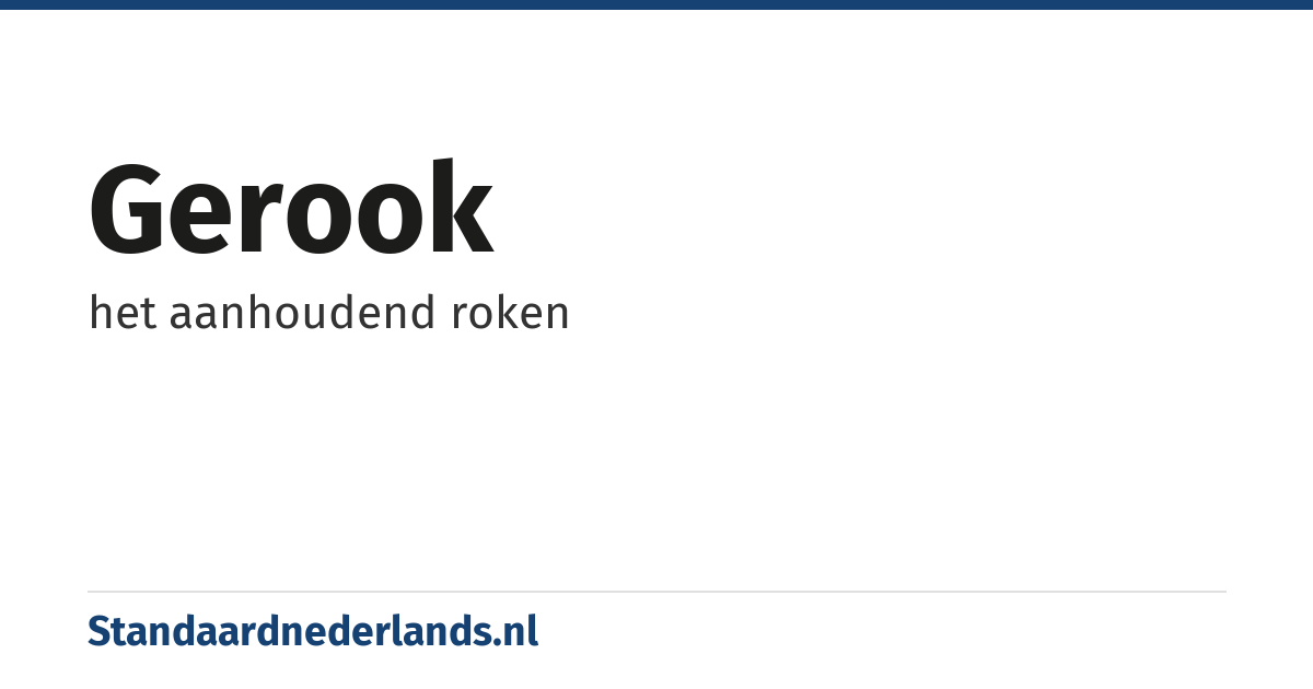 gerook: het aanhoudend roken