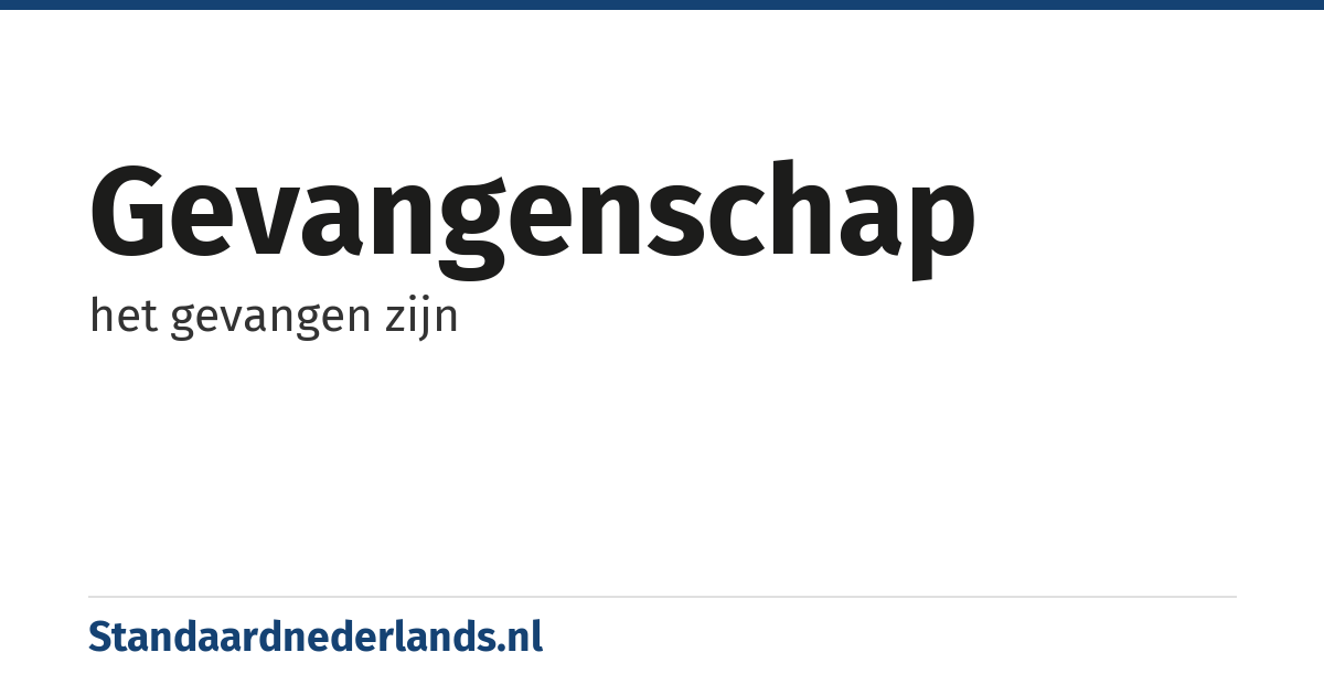gevangenschap: het gevangen zijn