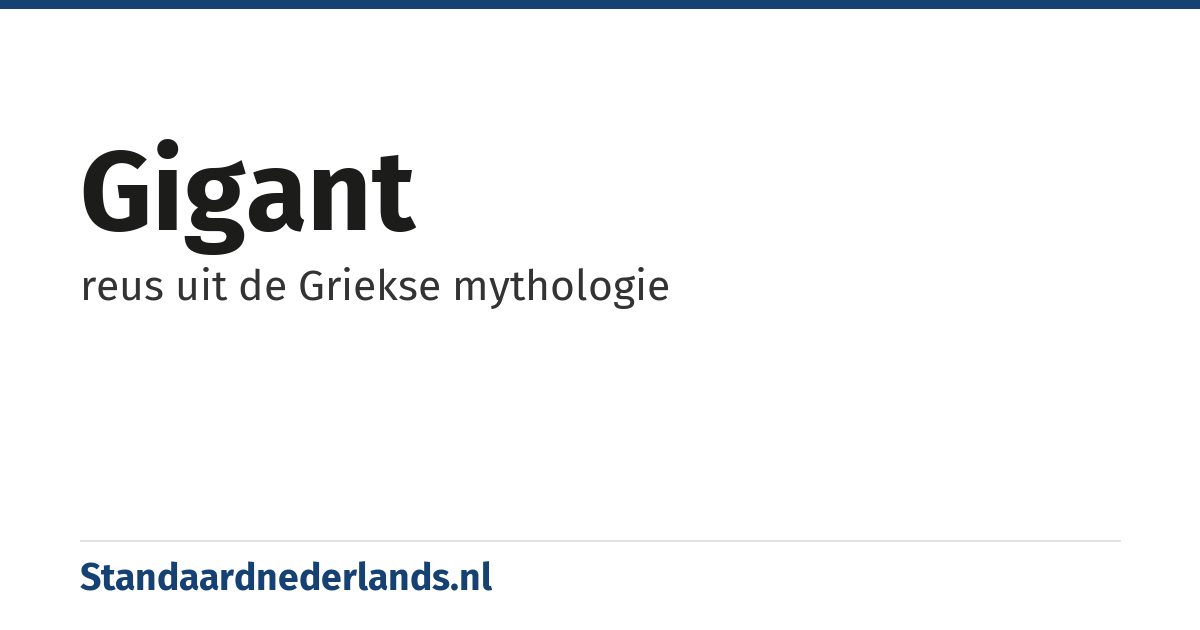 gigant: reus uit de Griekse mythologie