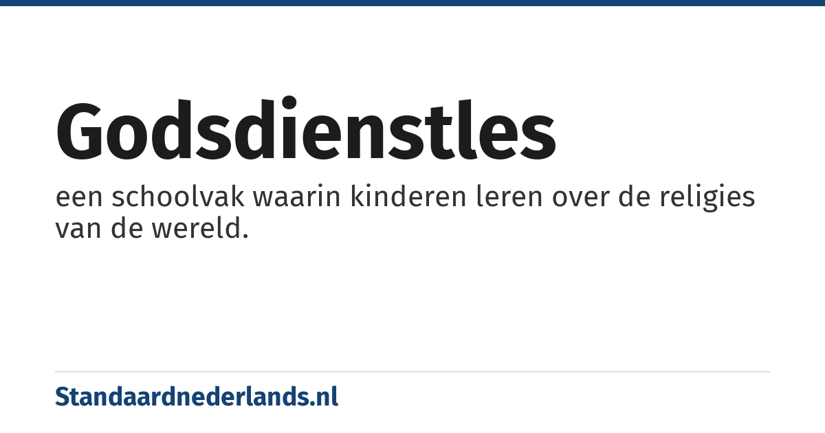 godsdienstles: een schoolvak waarin kinderen leren over de religies van de wereld.
