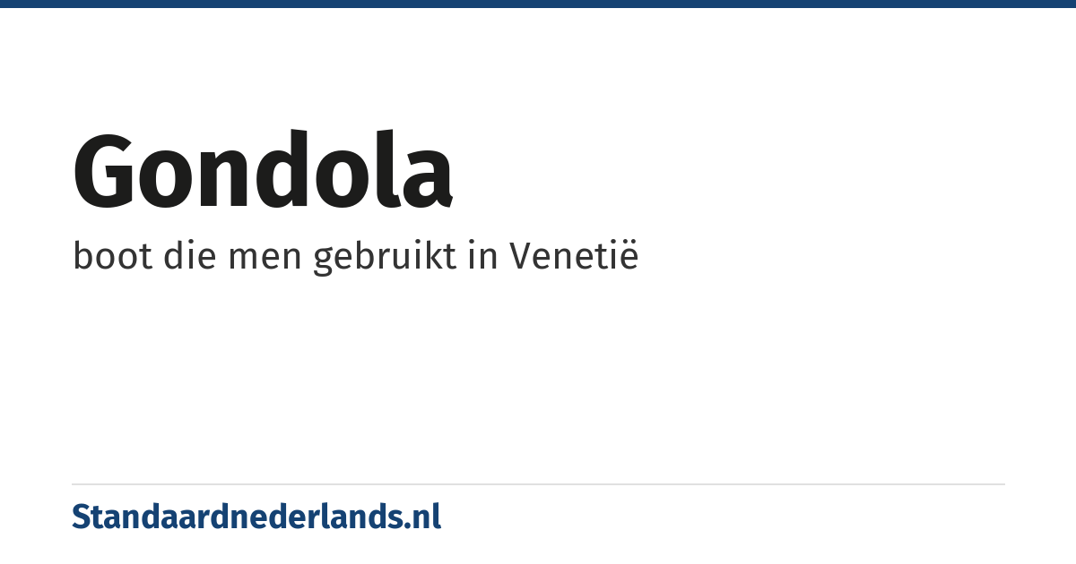 gondola: boot die men gebruikt in Venetië