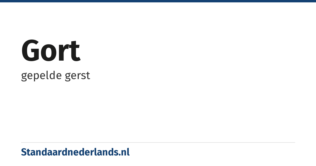 gort: gepelde gerst