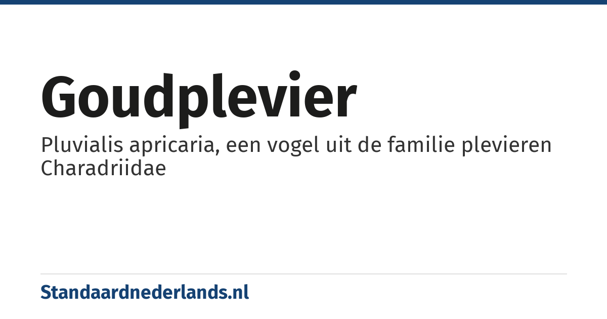 goudplevier: Pluvialis apricaria, een vogel uit de familie plevieren Charadriidae