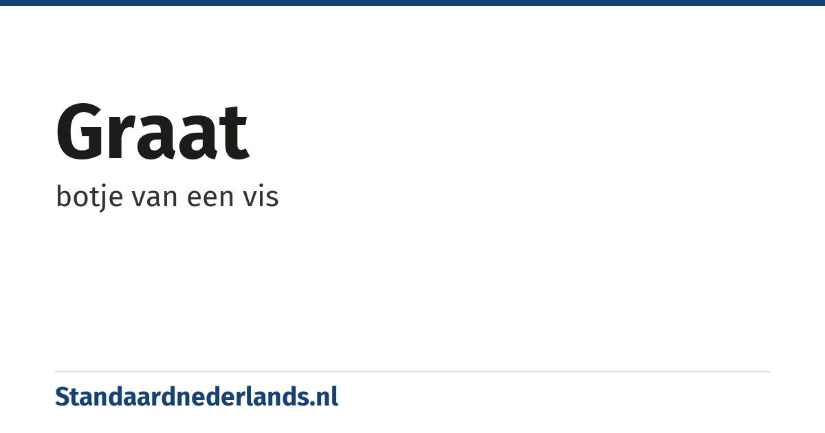 graat: botje van een vis