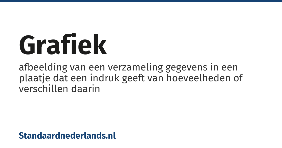 grafiek: afbeelding van een verzameling gegevens in een plaatje dat een indruk geeft van hoeveelheden of verschillen daarin