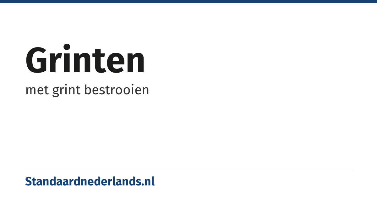 grinten: met grint bestrooien