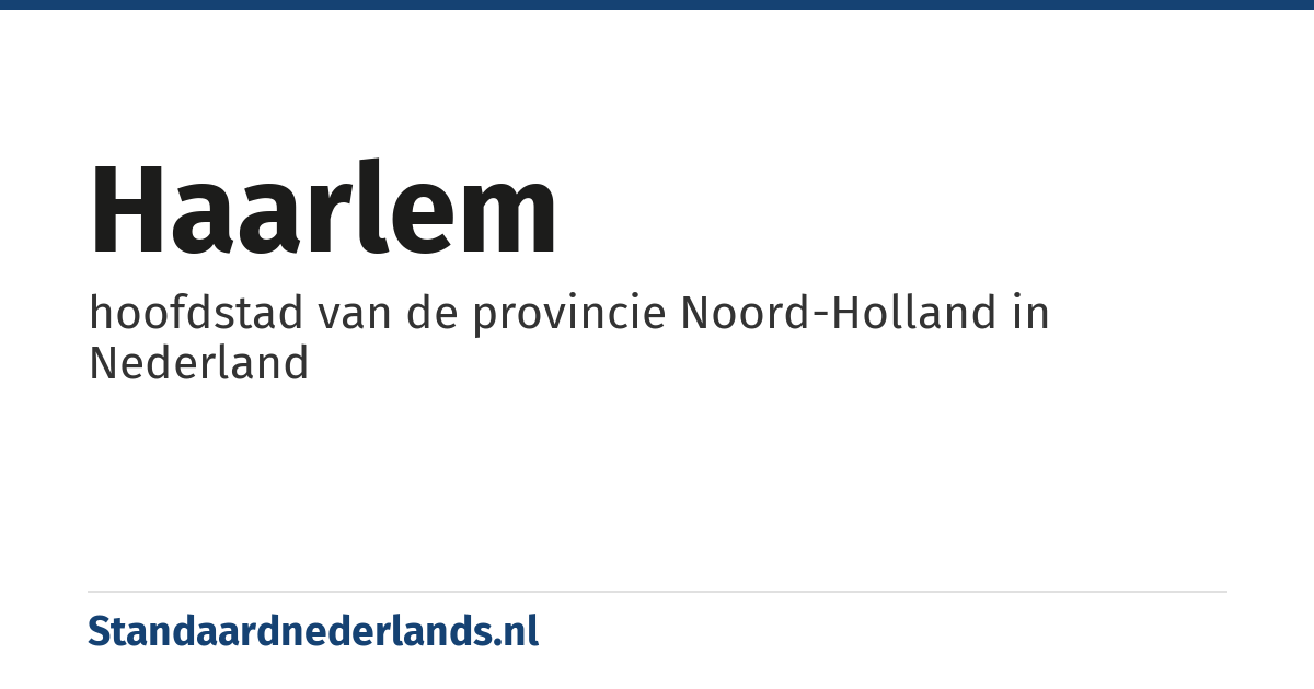 Haarlem: hoofdstad van de provincie Noord-Holland in Nederland