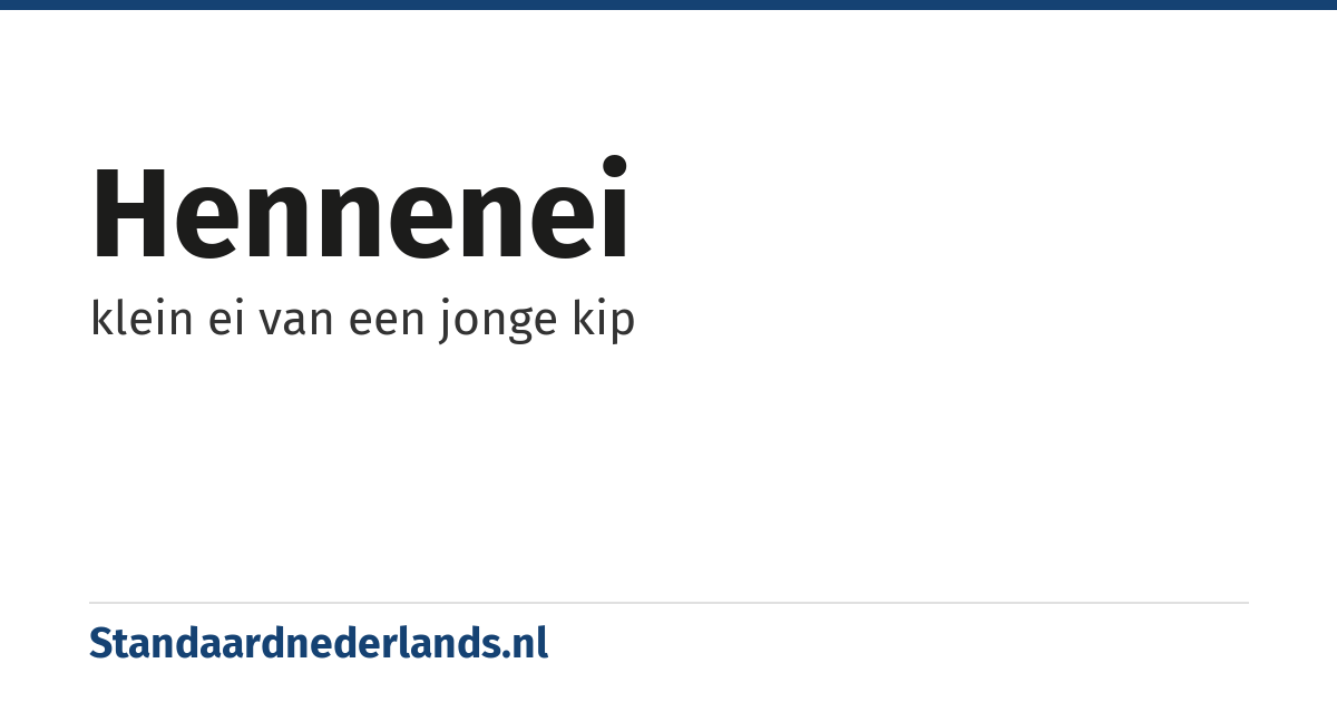 hennenei: klein ei van een jonge kip