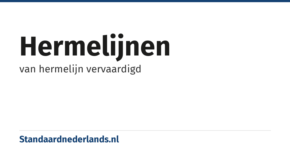 hermelijnen: van hermelijn vervaardigd