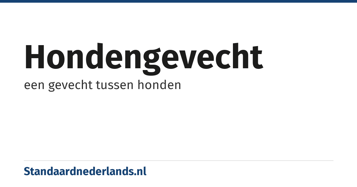 hondengevecht: een gevecht tussen honden