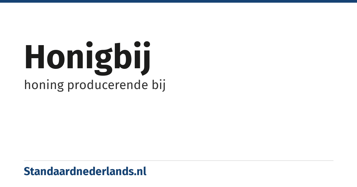 honigbij: honing producerende bij