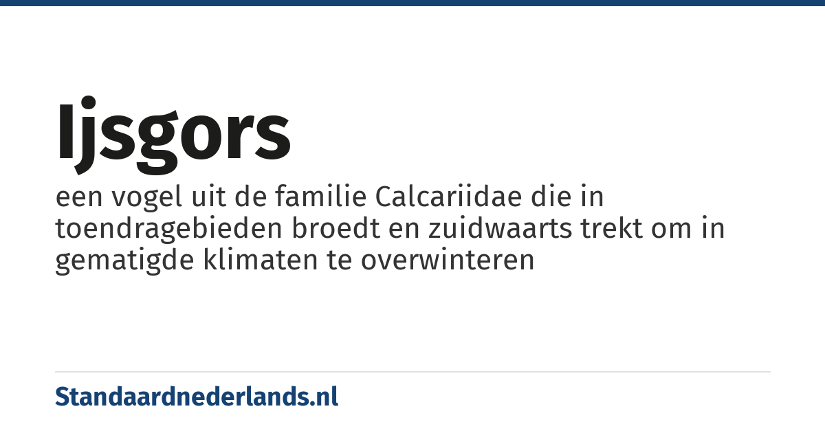 ijsgors: een vogel uit de familie Calcariidae die in toendragebieden broedt en zuidwaarts trekt om in gematigde klimaten te overwinteren