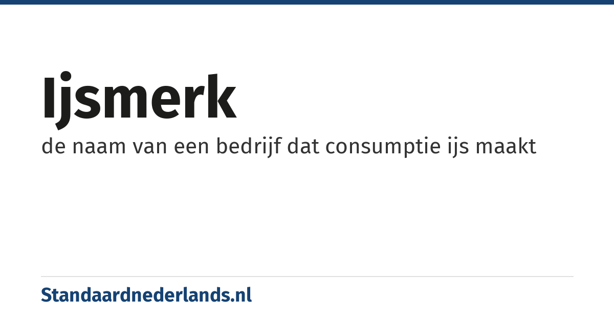 ijsmerk: de naam van een bedrijf dat consumptie ijs maakt