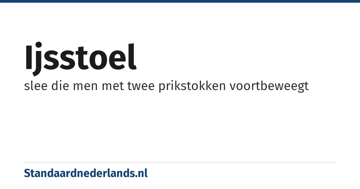 ijsstoel: slee die men met twee prikstokken voortbeweegt
