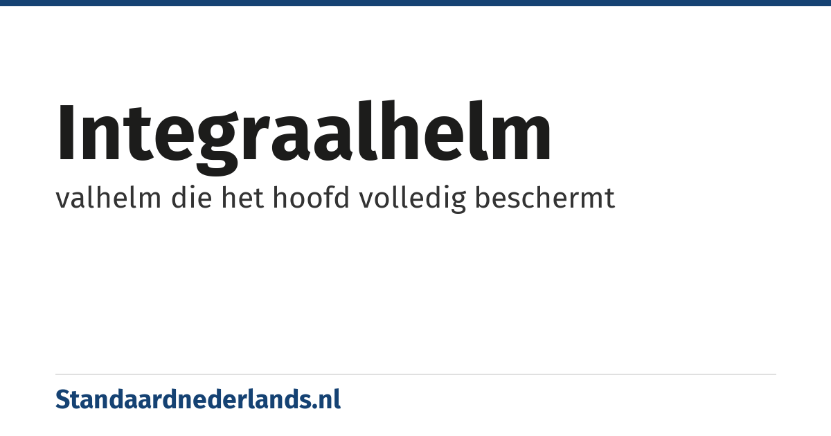 integraalhelm: valhelm die het hoofd volledig beschermt