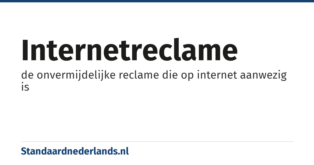 internetreclame: de onvermijdelijke reclame die op internet aanwezig is