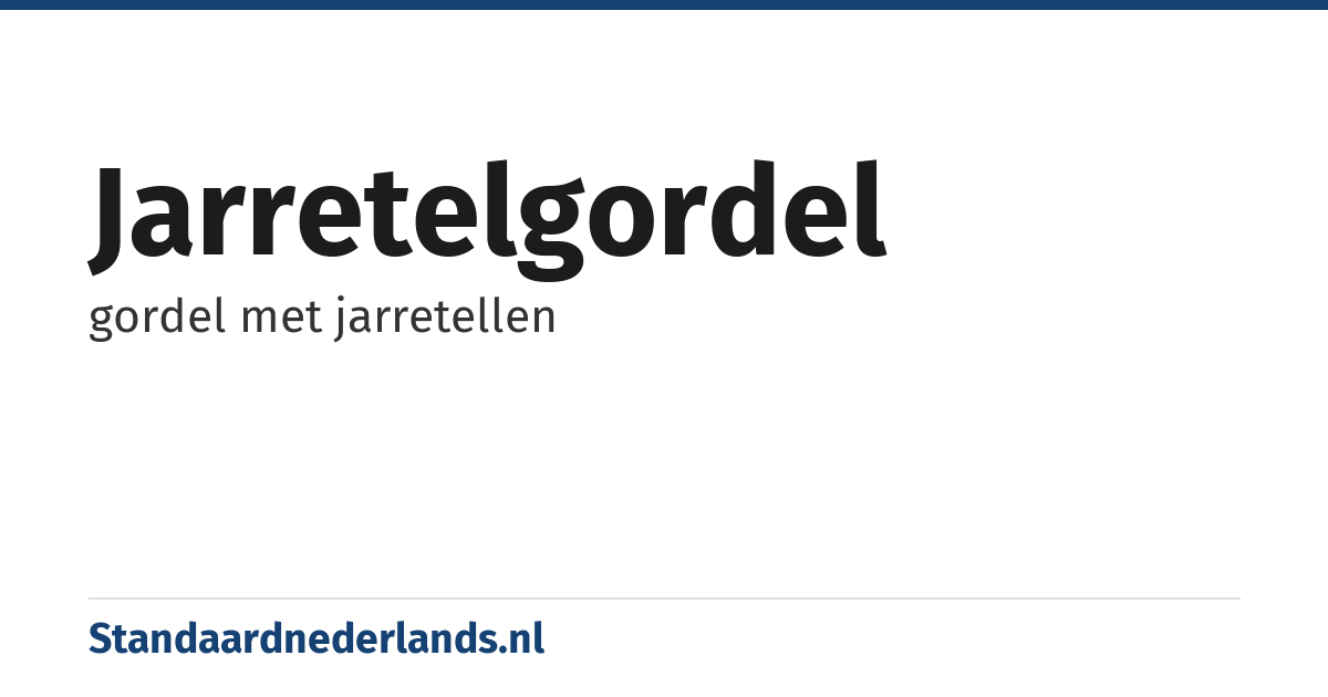 jarretelgordel: gordel met jarretellen
