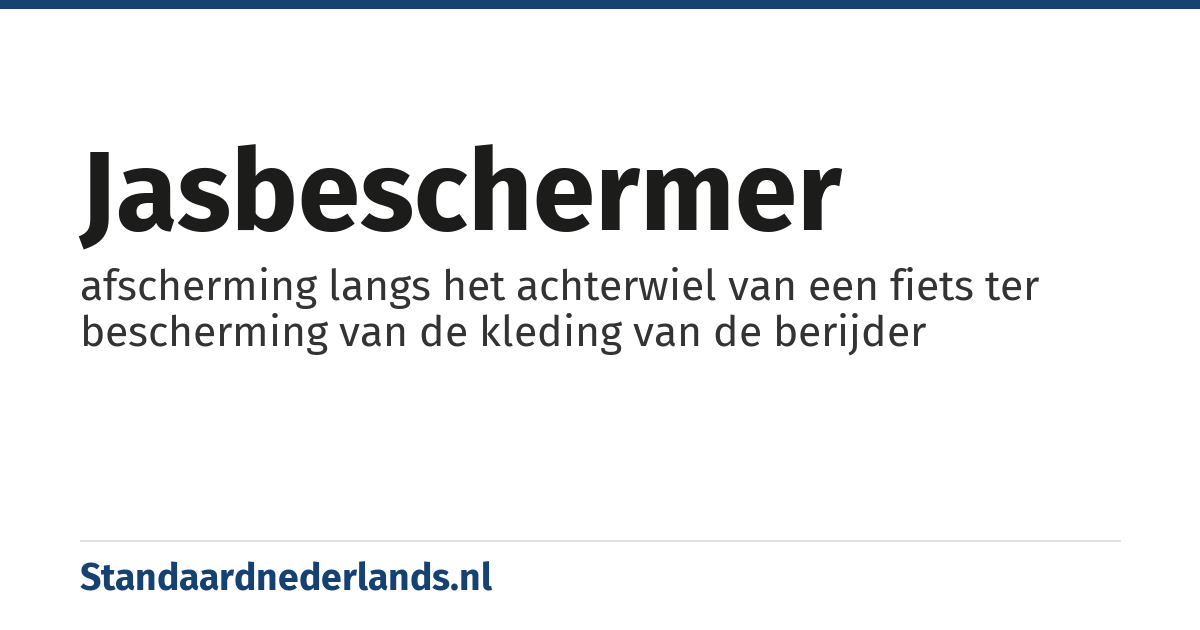 jasbeschermer: afscherming langs het achterwiel van een fiets ter bescherming van de kleding van de berijder