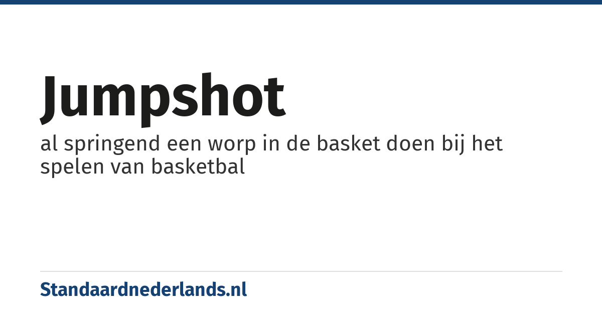 jumpshot: al springend een worp in de basket doen bij het spelen van basketbal