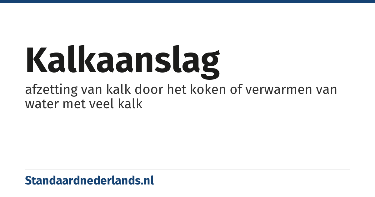 kalkaanslag: afzetting van kalk door het koken of verwarmen van water met veel kalk