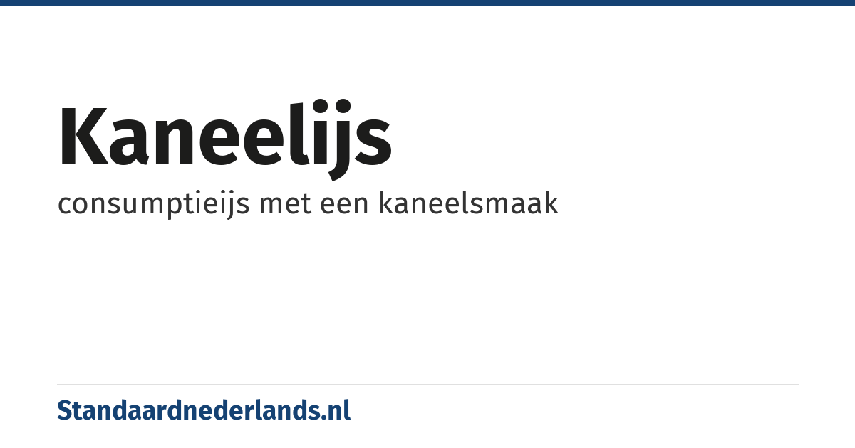 kaneelijs: consumptieijs met een kaneelsmaak