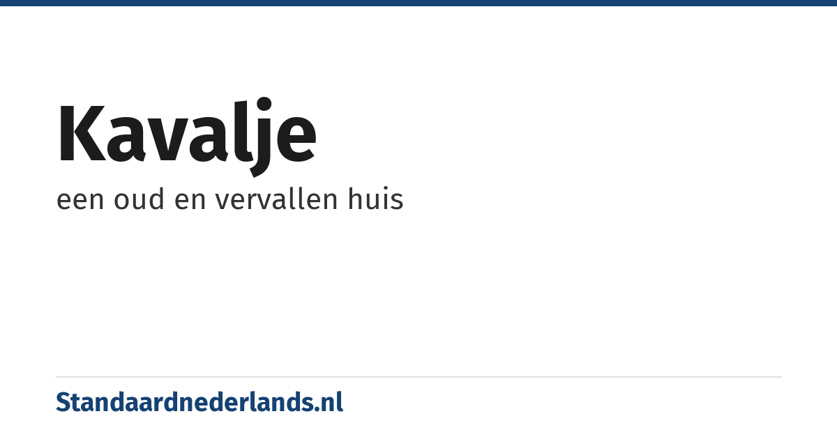 kavalje: een oud en vervallen huis