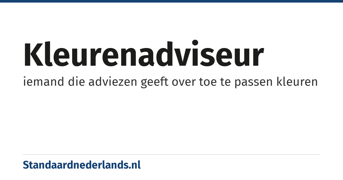 kleurenadviseur: iemand die adviezen geeft over toe te passen kleuren