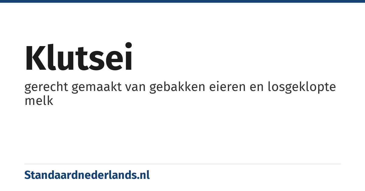 klutsei: gerecht gemaakt van gebakken eieren en losgeklopte melk