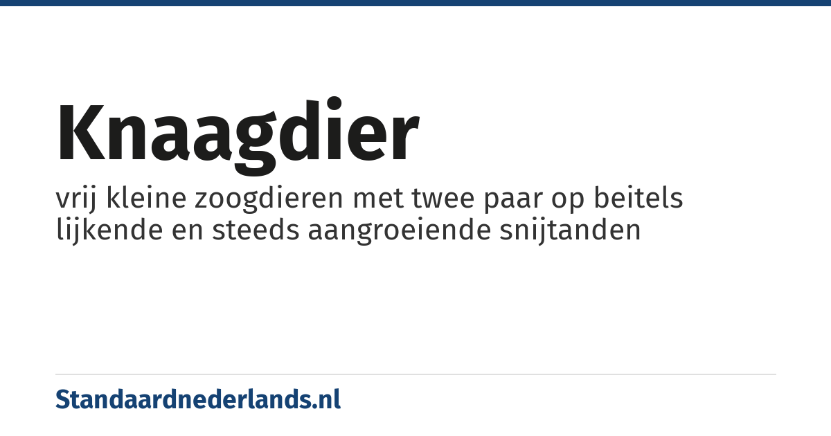 knaagdier: vrij kleine zoogdieren met twee paar op beitels lijkende en steeds aangroeiende snijtanden