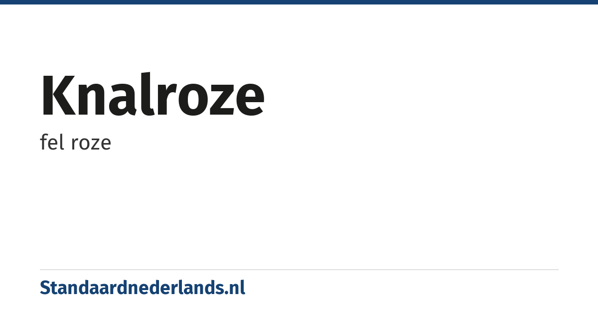 knalroze: fel roze