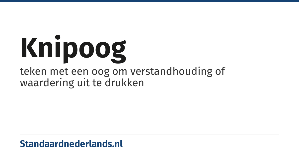 knipoog: teken met een oog om verstandhouding of waardering uit te drukken