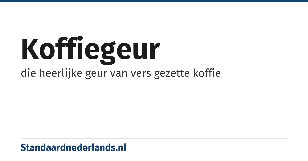 koffiegeur: die heerlijke geur van vers gezette koffie