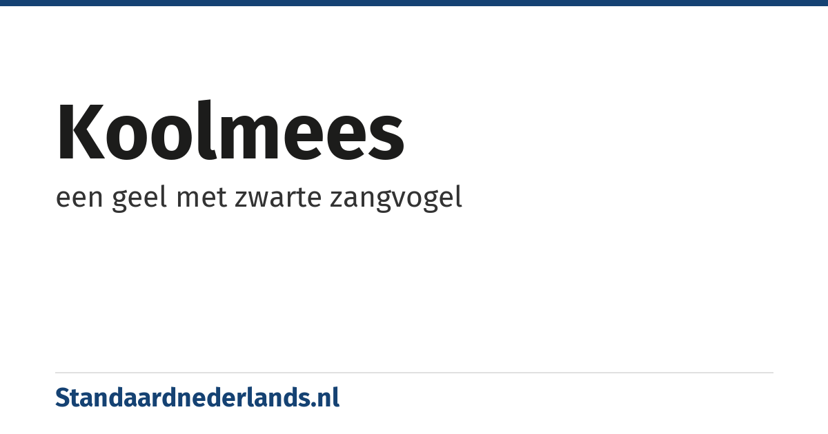 koolmees: een geel met zwarte zangvogel