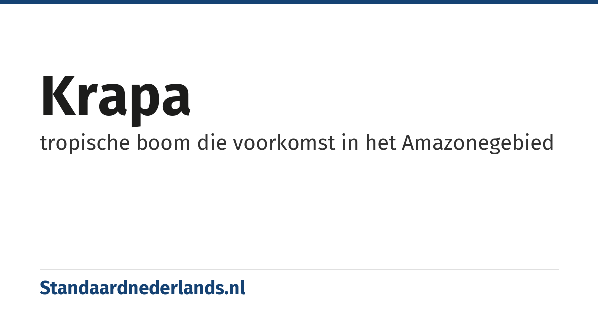 krapa: tropische boom die voorkomst in het Amazonegebied